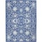 Homeroots 5 x 7 ft. Navy & Ivory Intricate Floral Area Rug 385866 - alternate 1